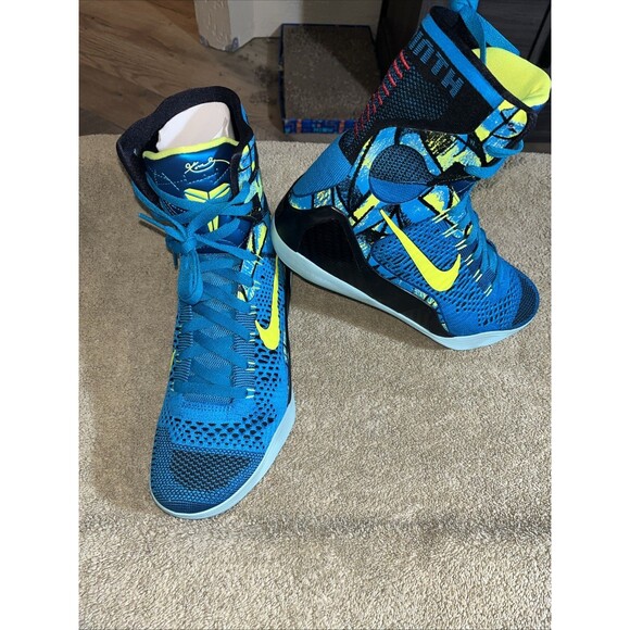 Kobe IX Elite High Protro Sneakers Size 8.5 630847-400 Neo Turquoise/volt main image 6